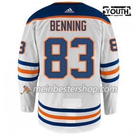 Edmonton Oilers MATT BENNING 83 Adidas Weiß Trikot Authentic - Kinder